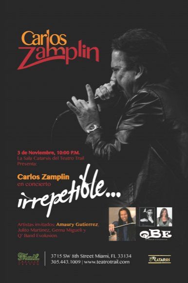 Carlos Zamplin trae un concierto "Irrepetible"